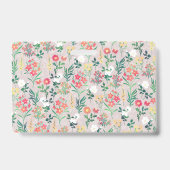Mooie Aquarel Bloemen Botanisch Badge (Achterkant)