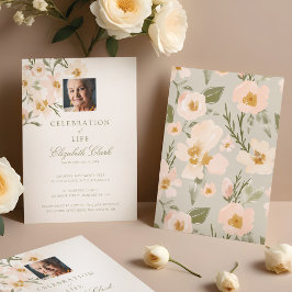Mooie Aquarel Bloemen Feest van het Leven Kaart
