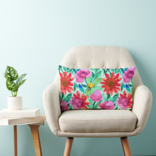 Mooie Aquarel Bloemen  Kussen