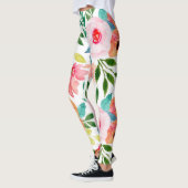Mooie aquarel bloemen leggings (Links)
