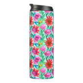 Mooie Aquarel Bloemen  Thermosbeker (Geroteerd rechts)