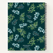 Mooie Aquarel Bloemetuin Persoonlijk  Notitieboek (Achterkant)