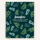 Mooie Aquarel Bloemetuin Persoonlijk  Notitieboek (Voorkant)
