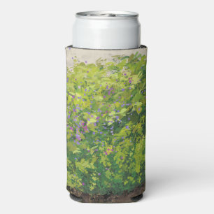 Mooie Aquarel Bloemstruik Grafische Kunst Schilder Seltzer Blikjeskoeler