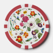 Mooie Aquarel Botanische Poker Chips (Voorkant)