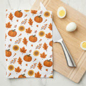 Mooie Aquarel Herfst Oogst Theedoek (Quarter Fold)
