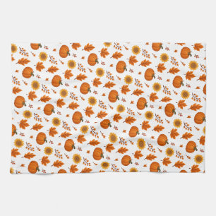Mooie Aquarel Herfst Oogst Theedoek