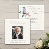 Mooie Aquarel Kolibrie Herdenking Kaart