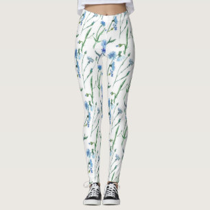 Mooie aquarel korenbloemen leggings