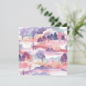 Mooie Aquarel Landschap Dank Je (Staand voorkant)