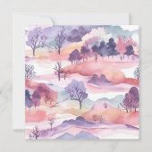 Mooie Aquarel Landschap Dank Je (Voorkant)