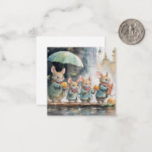 Mooie aquarel muis Kaart Notitiekaartje (Voorkant / Achterkant in situ)