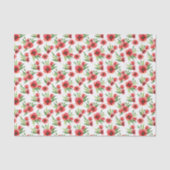 Mooie aquarel rode klaprozen wilde bloemen tissuepapier (Voorkant)