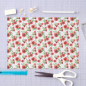 Mooie aquarel rode klaprozen wilde bloemen tissuepapier (Craft)