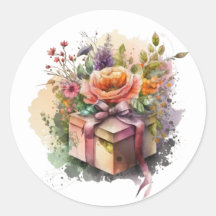Mooie Aquarel Stickers