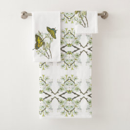 Mooie aquarel Swallowtail Butterfly Bad Handdoek