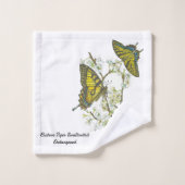 Mooie aquarel Swallowtail Butterfly Bad Handdoek (Wasdoekje)