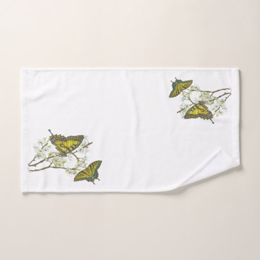 Mooie aquarel Swallowtail Butterfly Bad Handdoek (Handdoek)