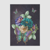 Mooie Aquarel Tuin Bloemen Decoupage