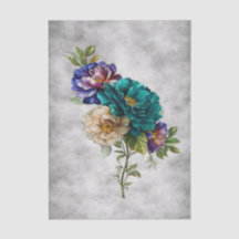 Mooie Aquarel Tuin Bloemen Decoupage