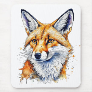 Mooie Aquarel Vos Dierenliefhebbers Muismat