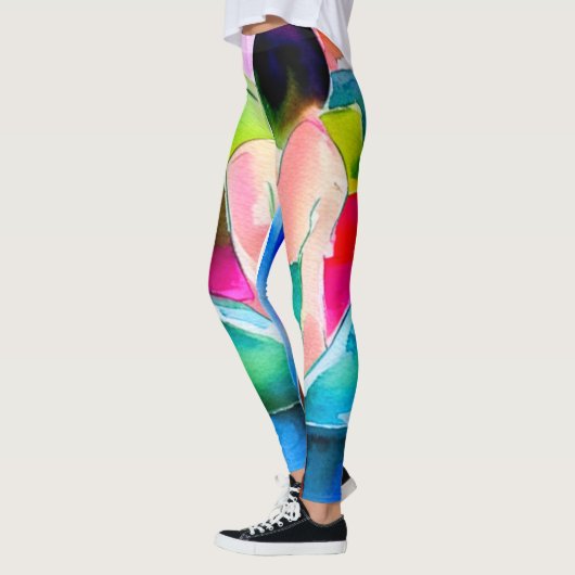 Mooie Aquarel Vrouw Leggings (Links)