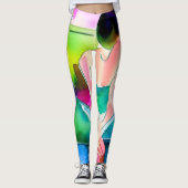 Mooie Aquarel Vrouw Leggings (Voorkant)