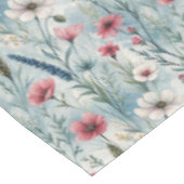 Mooie Aquarel Weide Bloemen Tafelkleed (Gekanteld)