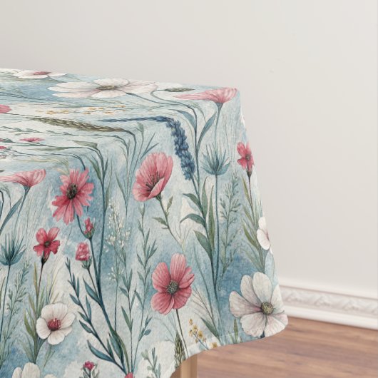 Mooie Aquarel Weide Bloemen Tafelkleed (Voorbeeld)