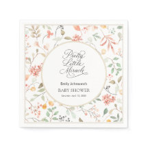 Mooie Aquarel Wilde Bloem Baby Shower 