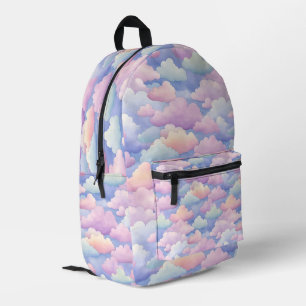 Mooie Aquarel Wolken Bedrukte Rugzak