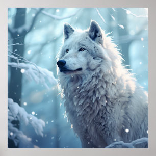 Mooie Arctic Wolf fotografie Poster