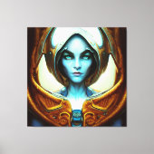 Mooie Arctische vrouw Canvas Afdruk (Voorkant)