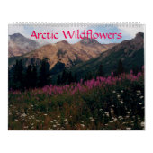 Mooie Arctische Wilde-bloemen Kleurwand Kalender (Hoes)