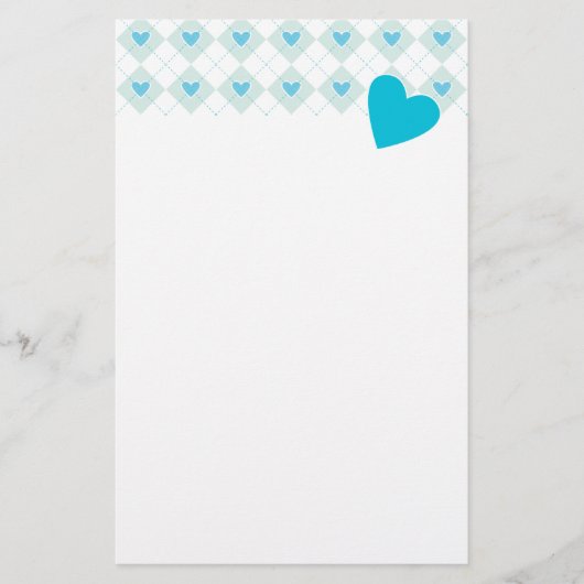 Mooie Argyle Briefpapier (Voorkant)