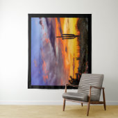 Mooie Arizona Sunset Saguaro en Cholla Cactus Wandkleed (In situ)