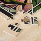 Mooie Arkansas staat bloem en vogel Legpuzzel (Zijkant)