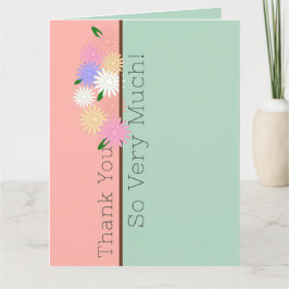 Mooie Arrangement van Kleurrijke Daisies op Sill Bedankkaart