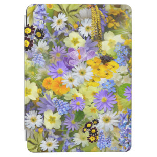 Mooie array van kleurrijke bloemen iPad air cover