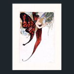 Mooie Art Deco Butterfly Fairy Poster<br><div class="desc">Een serie van zes kleine,  maar prachtige Art Deco-illustraties van mooie vlinderfeeën. Opmerking: het uitbreiden van dit afbeelding kan resulteren in een poster van slechte kwaliteit.</div>