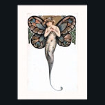 Mooie Art Deco Butterfly Fairy Poster<br><div class="desc">Een serie van zes kleine,  maar prachtige Art Deco-illustraties van mooie vlinderfeeën. Opmerking: het uitbreiden van dit afbeelding kan resulteren in een poster van slechte kwaliteit.</div>