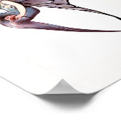 Mooie Art Deco Butterfly Fairy Poster (Hoek)