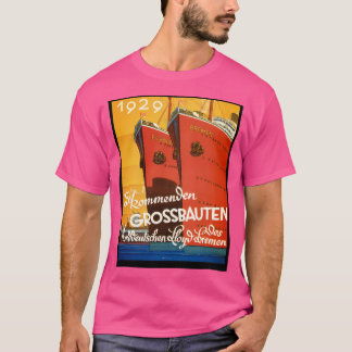 Mooie Art Deco  Duitse cruiseschip Trav T-shirt
