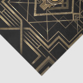Mooie Art Deco Gatsby Monogram 1920 Tissuepapier (Detail)