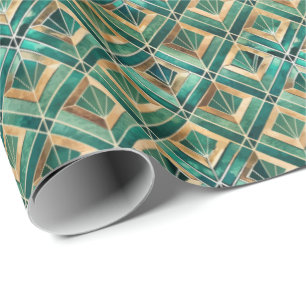 Mooie Art Deco tegelpatroon Cadeaupapier
