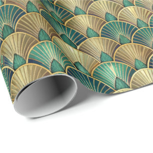 Mooie Art Deco tegelpatroon Cadeaupapier