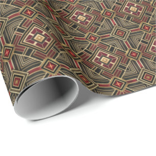 Mooie Art Deco tegelpatroon  Cadeaupapier