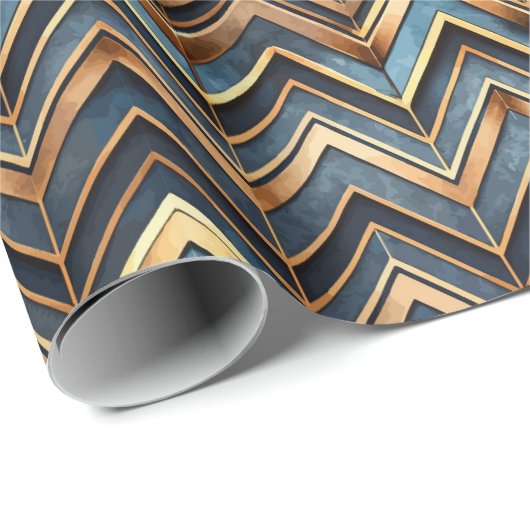 Mooie Art Deco tegelpatroon Inpakpapier  (Rol Hoek)
