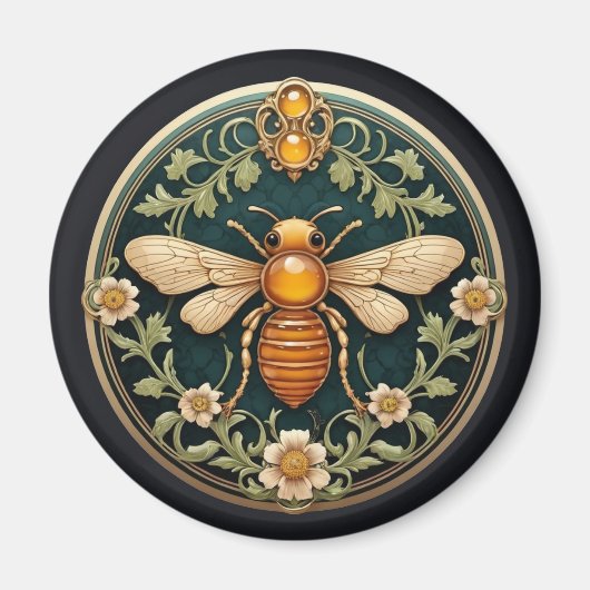 Mooie Art Nouveau Bij Magneet (Voorkant)