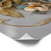 Mooie Art Nouveau Vogel Perfect Poster (Hoek)